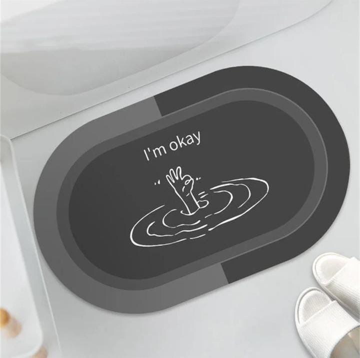 2 Pcs Medium Size Water Absorbent Anti-Slip Mat (FREE DELIVERY😍)