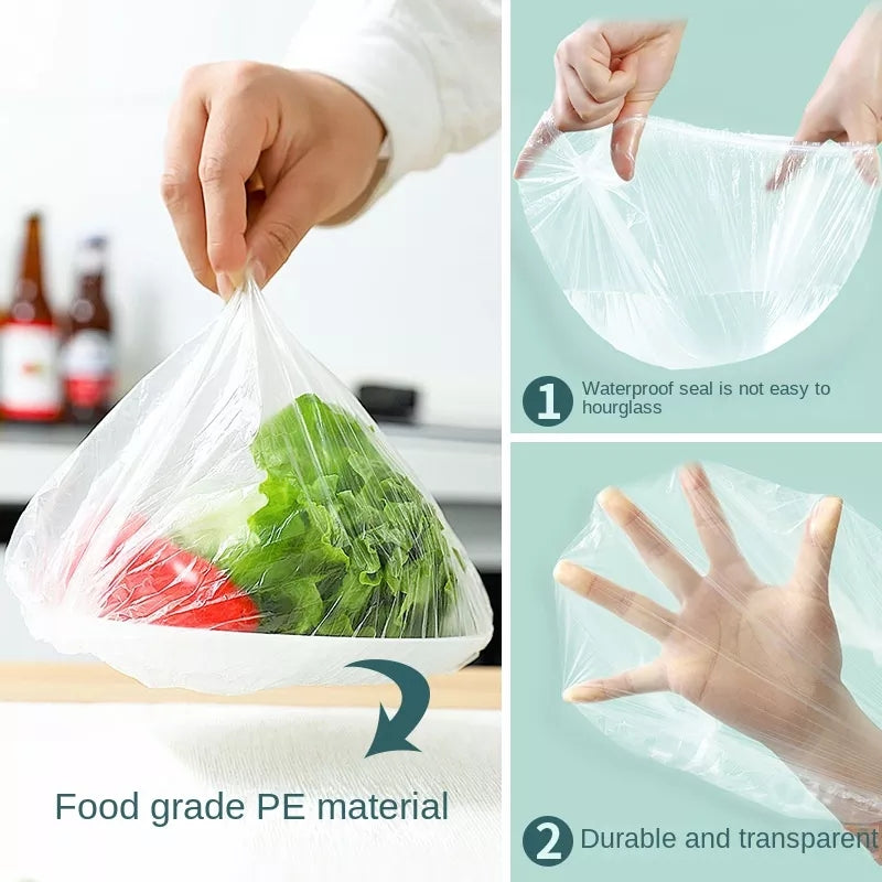 100Pcs Reusable Elastic Food Covers