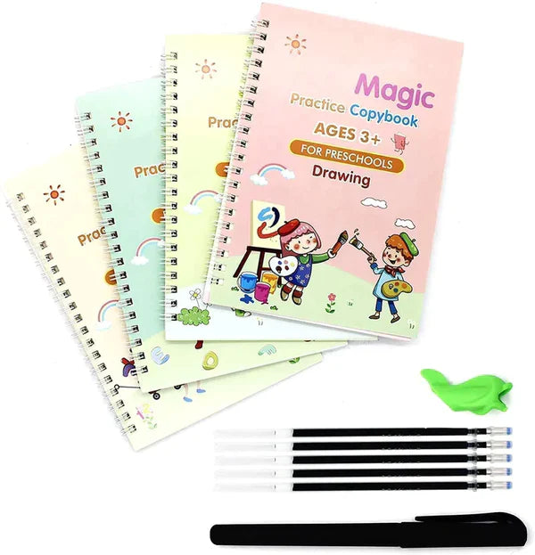 Magic Book Pack Of 4 pcs With 10 Refill