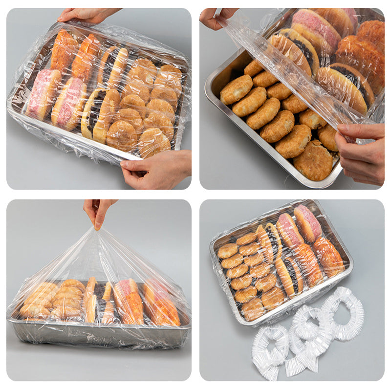 100Pcs Reusable Elastic Food Covers