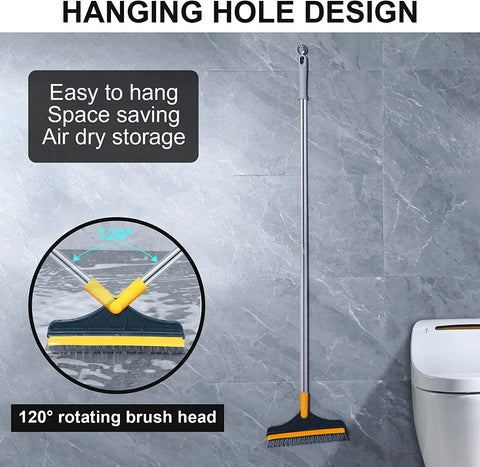 2 in 1 Floor Scrub Brush & Wiper 😍