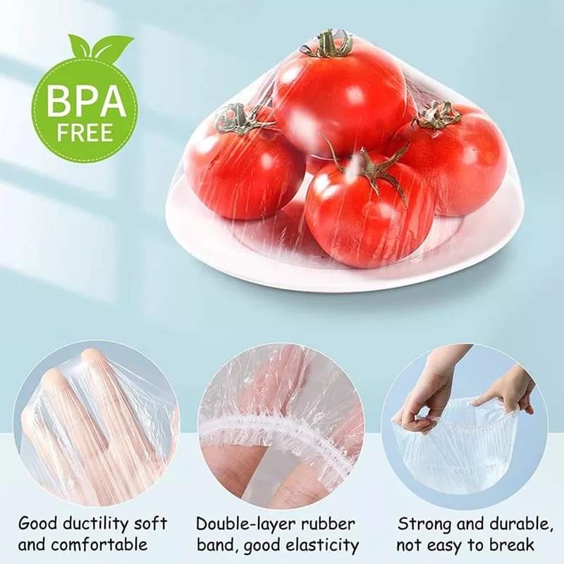 100Pcs Reusable Elastic Food Covers