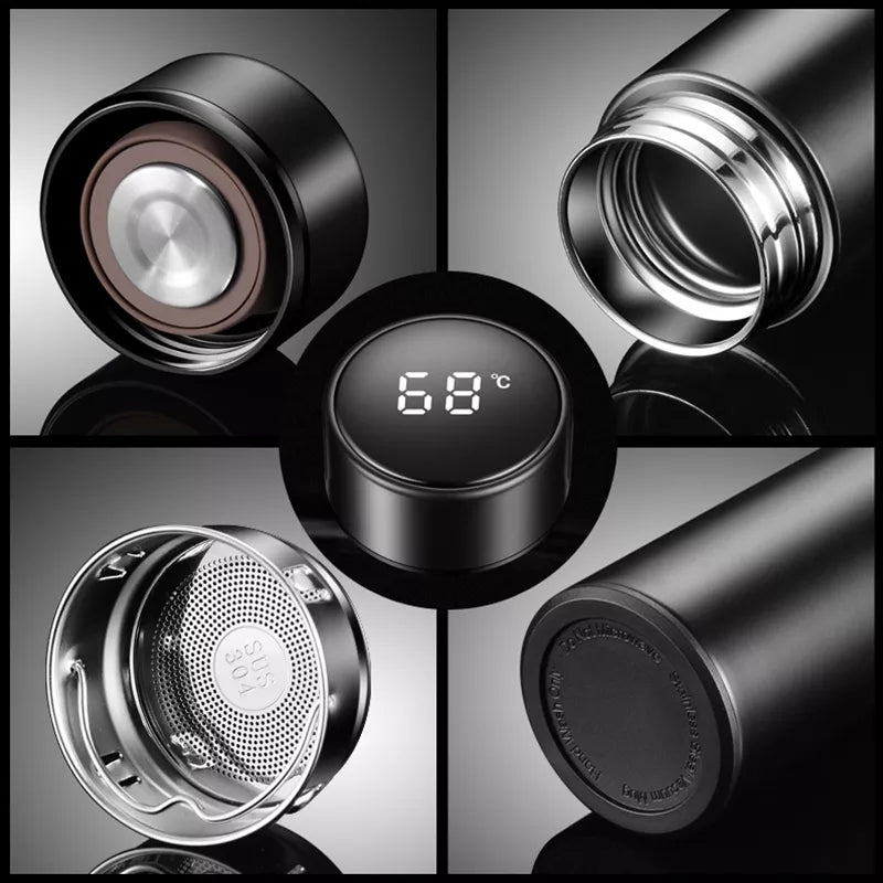 500ml LED Temperature Display Bottle Vaccum Flask Thermos Keep Hot and Cold