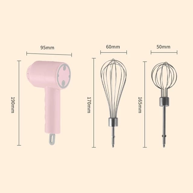 Portable USB Rechargeable Wireles 3 In 1 Electric Garlic Chopper, Crusher, Blender Egg Whisk