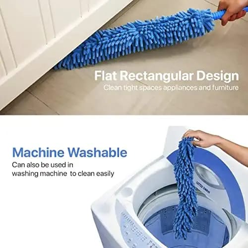 MicroFiber Flexible Fan Turn Duster With Extendable/Adjustable Rod