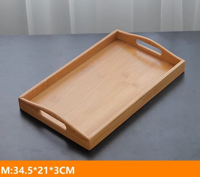 3pcs Water Proof Bamboo Wooden Serving Trays