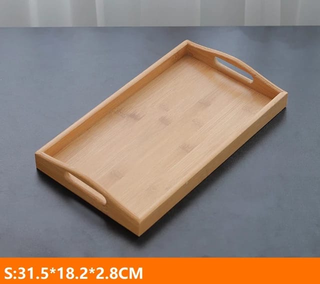 3pcs Water Proof Bamboo Wooden Serving Trays