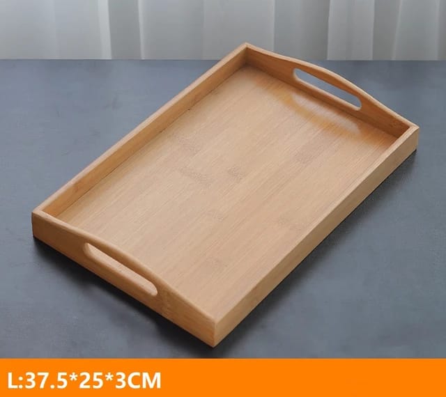 3pcs Water Proof Bamboo Wooden Serving Trays