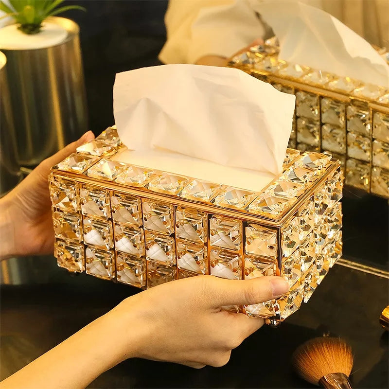 Stylish Crystal Tissue Box