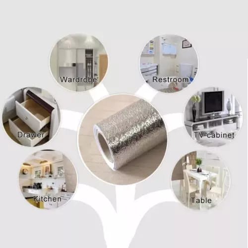 Self-Adhesive Aluminium Foil Sheet Size Length 100cm,Width 30cm