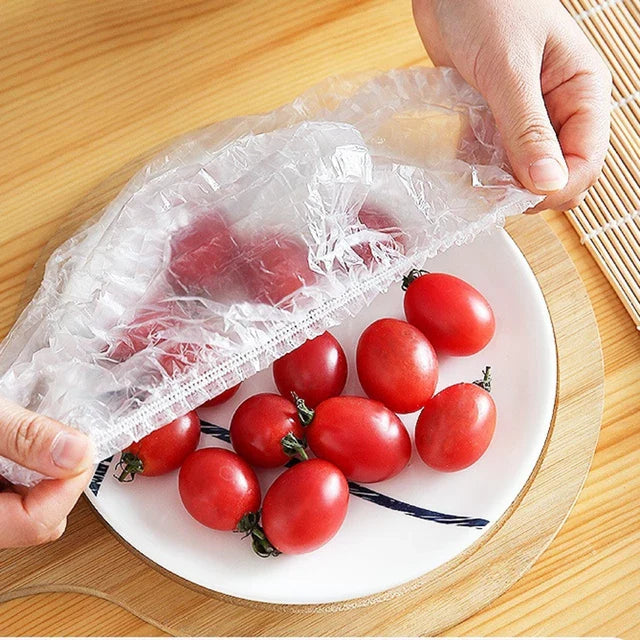 100Pcs Reusable Elastic Food Covers