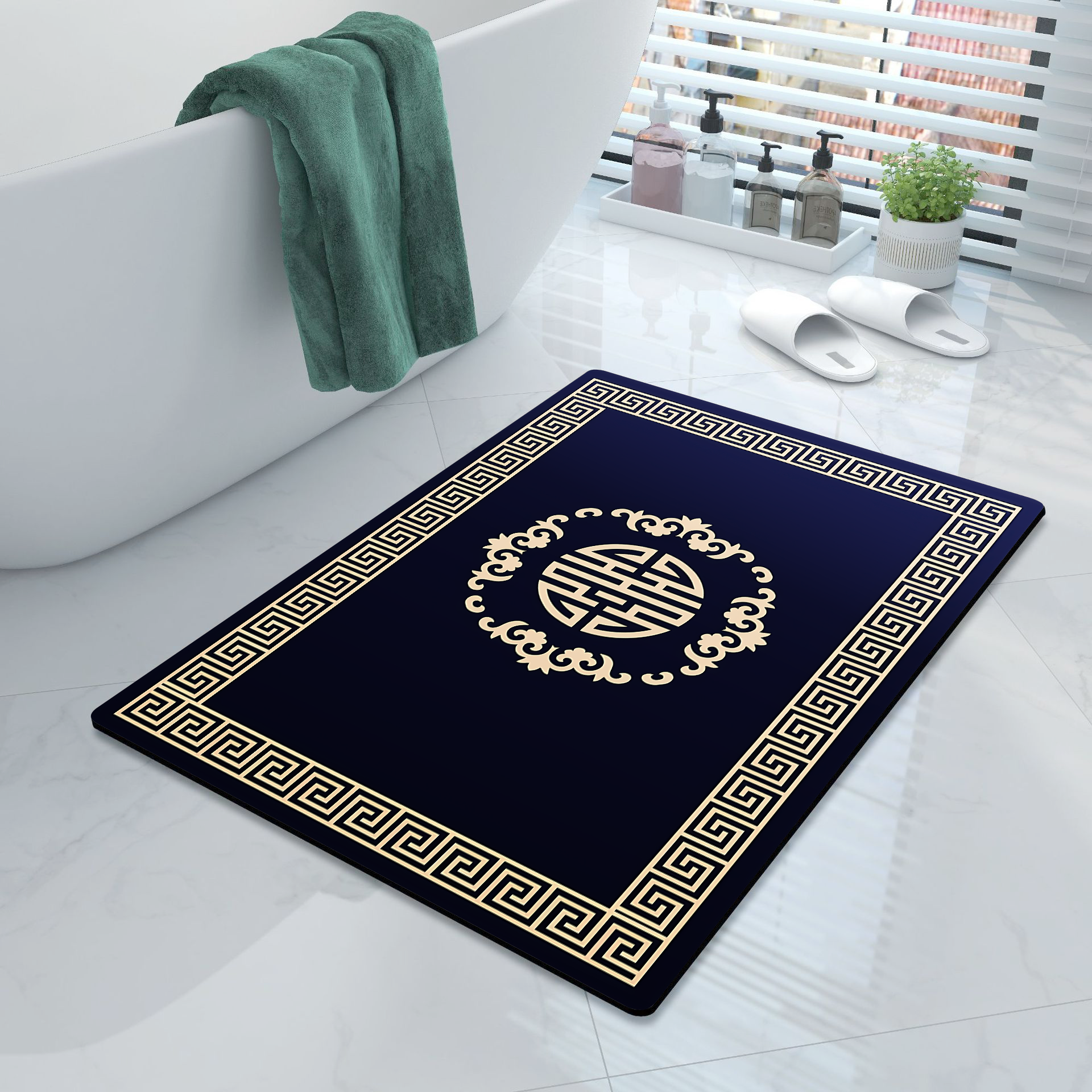 (XL-6) 2 Pcs Extra Large Water Absorbent Anti-Slip Mat (FREE DELIVERY😍)
