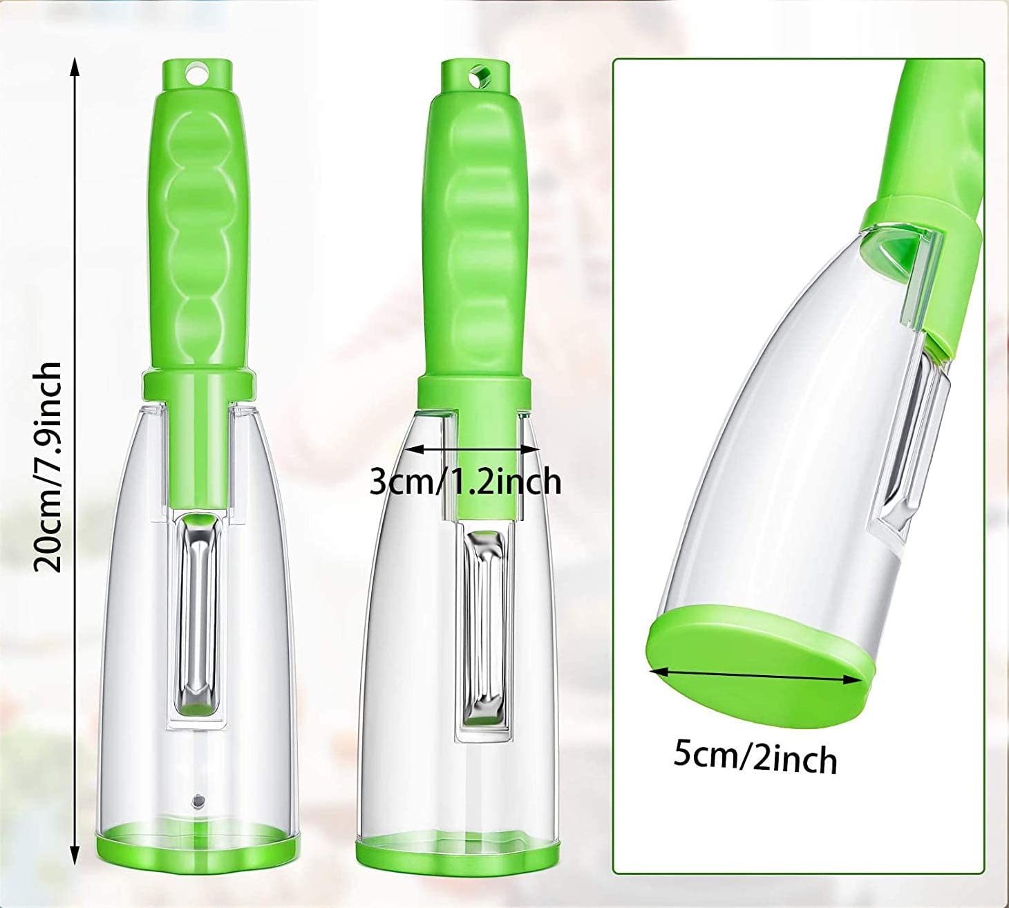 Multi-Functional Peeler With Trash Can
