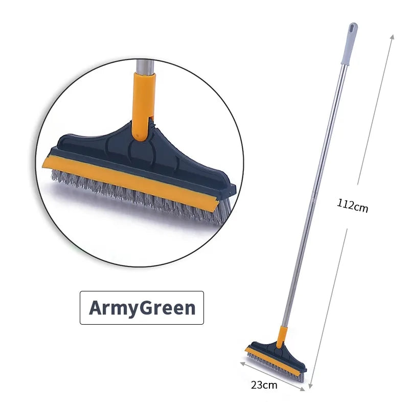 2 in 1 Floor Scrub Brush & Wiper 😍