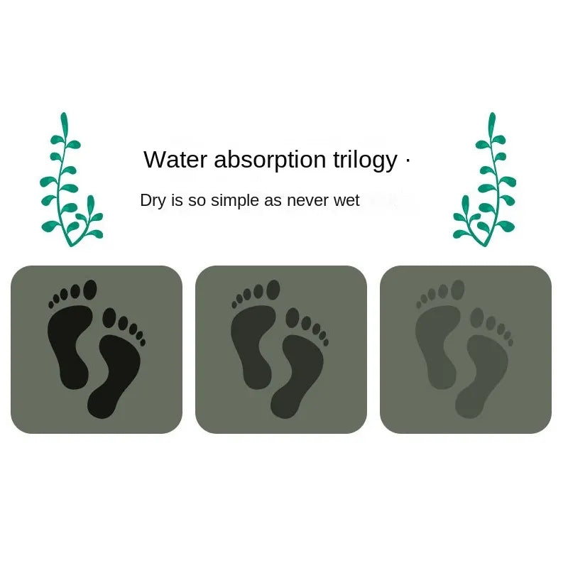 Medium Size Anti Slip Water Absorbent Runner With Mat (FREE DELIVERY😍)