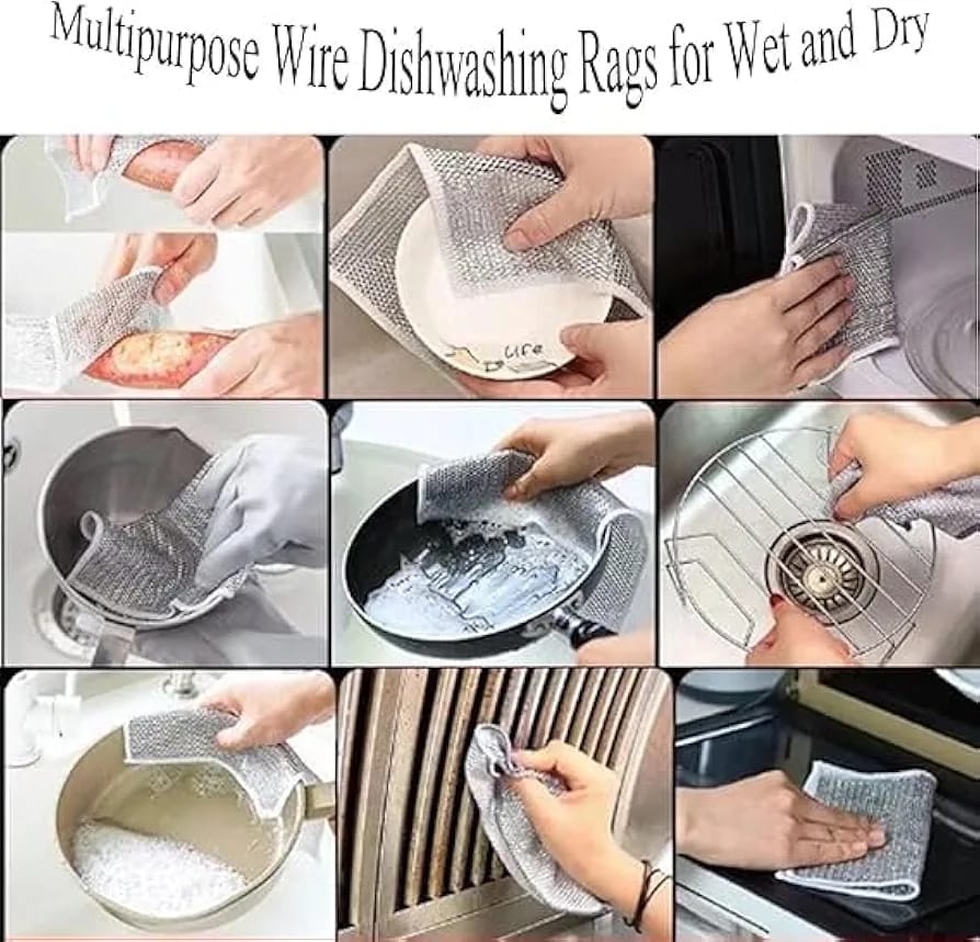 Wire Cleaning Cloth-10 Pcs