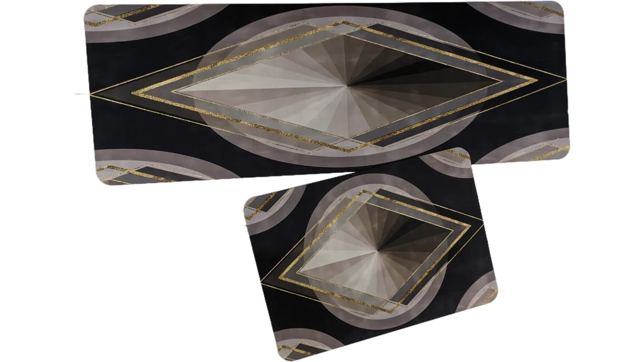 Large Size Anti Slip Water Absorbent Runner With Mat  (FREE DELIVERY😍)