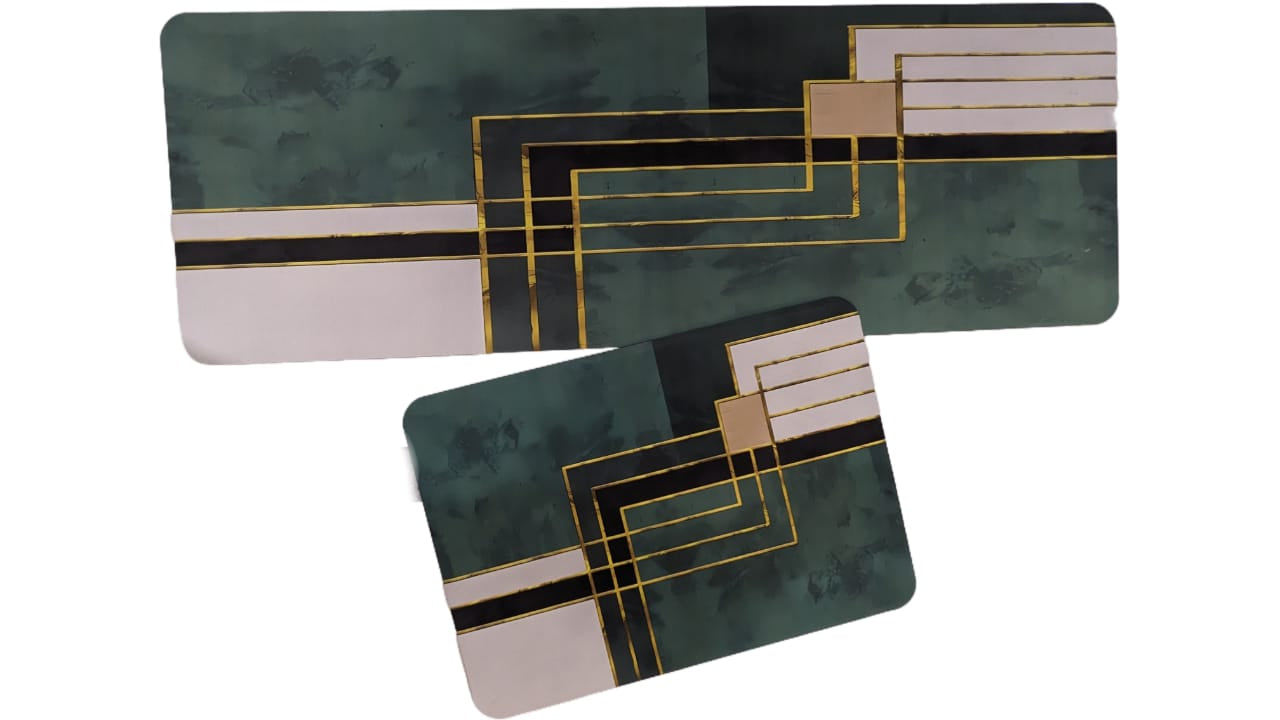 Large Size Anti Slip Water Absorbent Runner With Mat  (FREE DELIVERY😍)