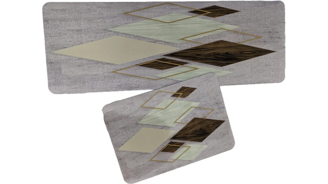 Large Size Anti Slip Water Absorbent Runner With Mat  (FREE DELIVERY😍)