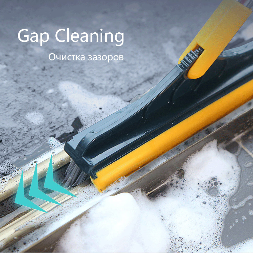 2 in 1 Floor Scrub Brush & Wiper 😍