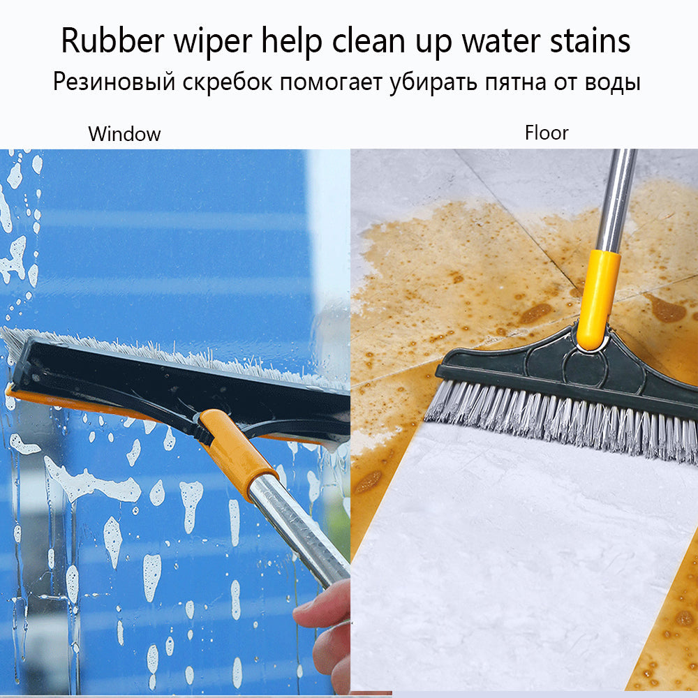 2 in 1 Floor Scrub Brush & Wiper 😍