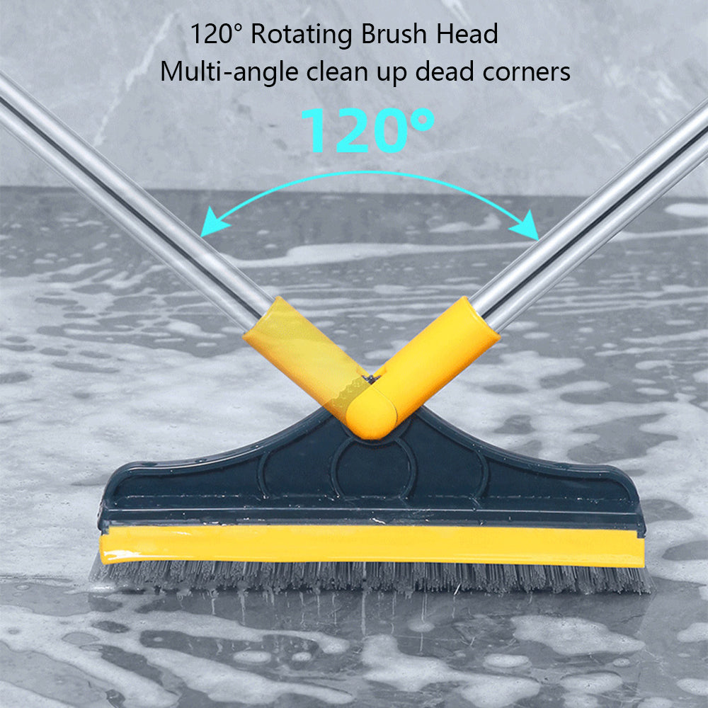 2 in 1 Floor Scrub Brush & Wiper 😍