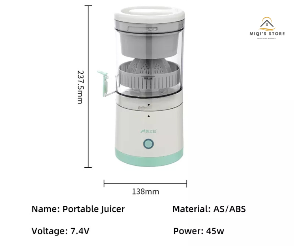 New Rechargeable Wireless Portable Squeezer Juicer